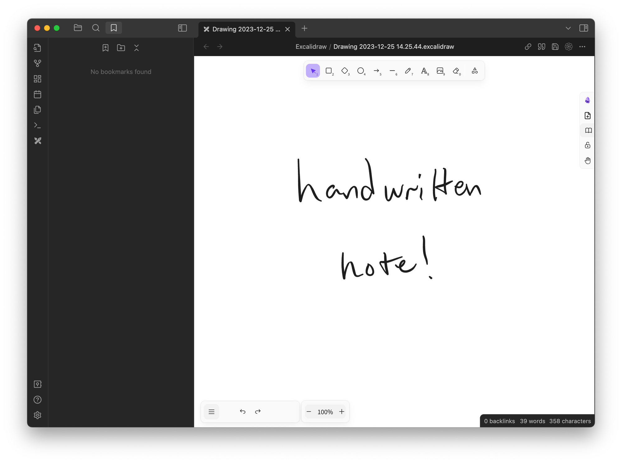 Cross-device markdown notes  with sketches with Obsidian and Excalidraw
